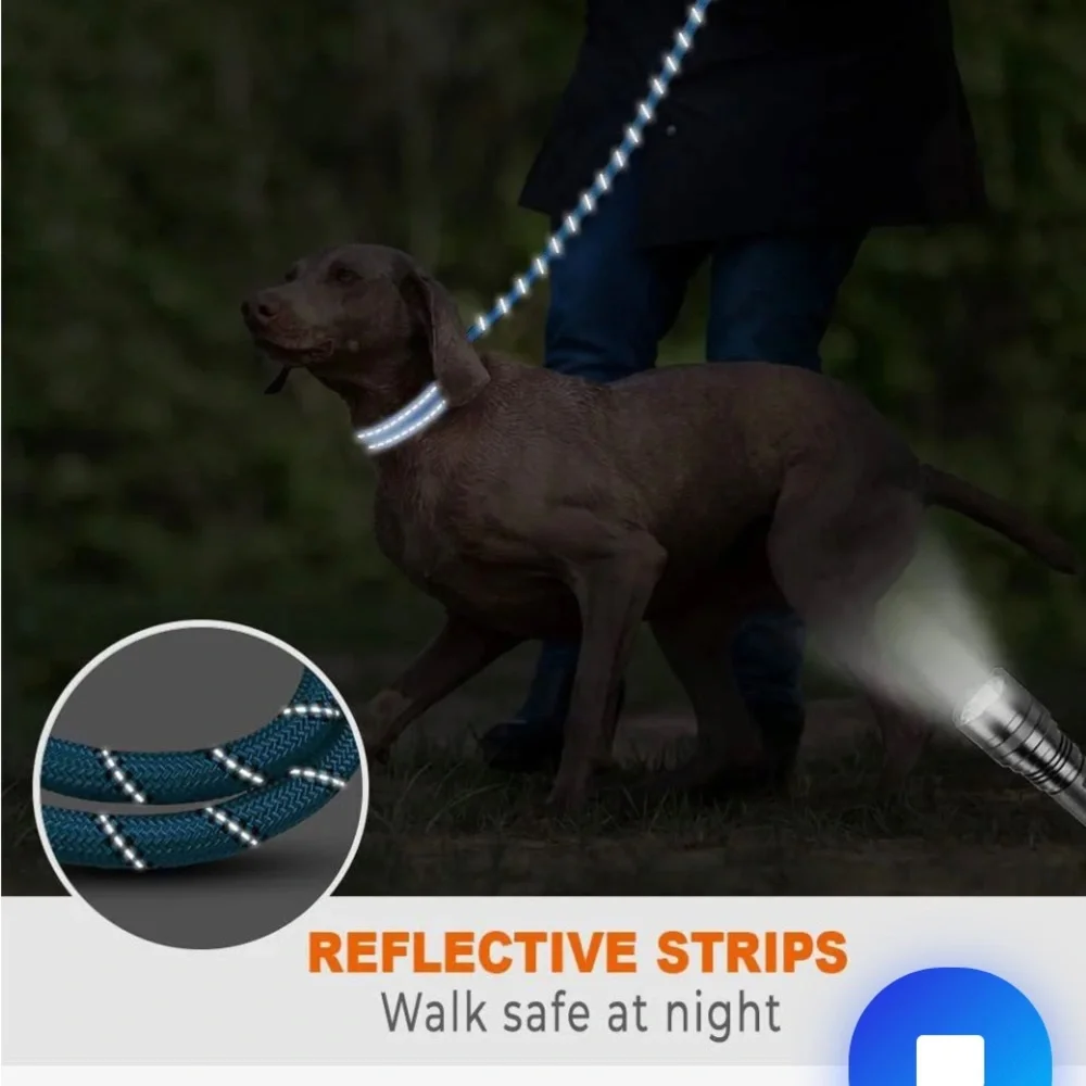 🦮🐾Rope Dog Leash 🐾🦮with Padded Handle